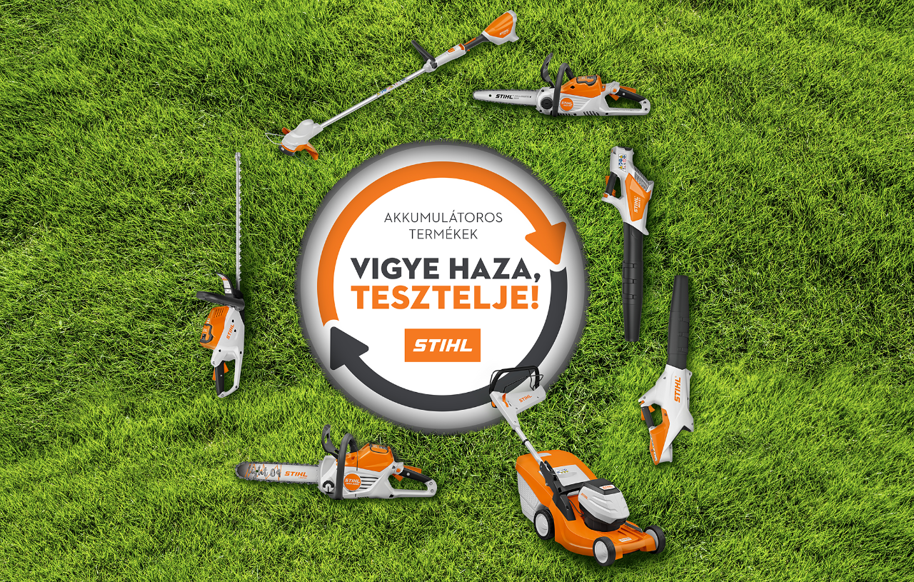 Vigye haza és tesztelje a STIHL akkumulátoros gépeit!